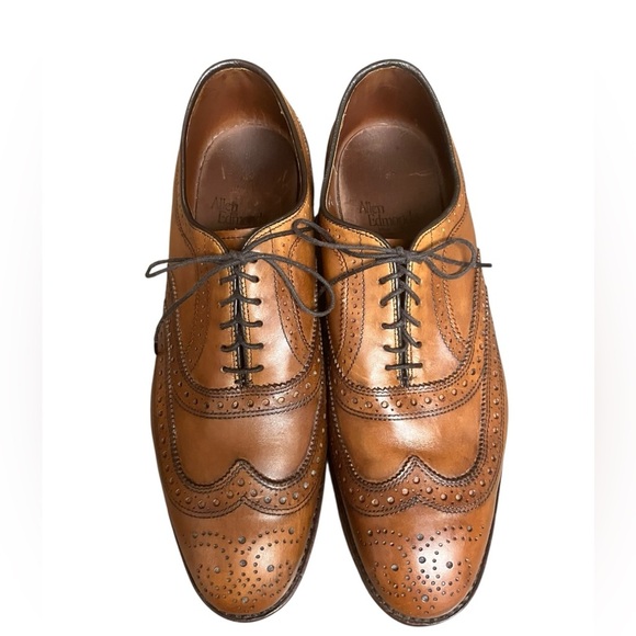 Allen Edmonds Strand Oxford Dress Shoe Mens 7.5 D Walnut Brown Leather Cap Toe - Picture 1 of 12